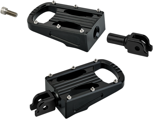 BILTWELL Punisher Footpeg - Black - Softail 7006-203-03