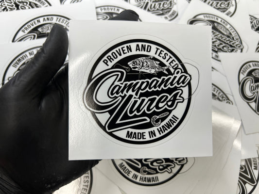 4" Campania Lures OG Sticker.