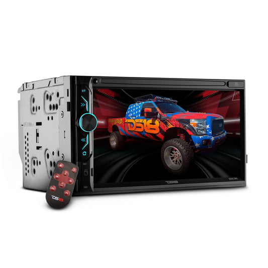 6.9" Touchscreen Mechless Double-DIN Headunit with Bluetooth, USB and Mirror Link