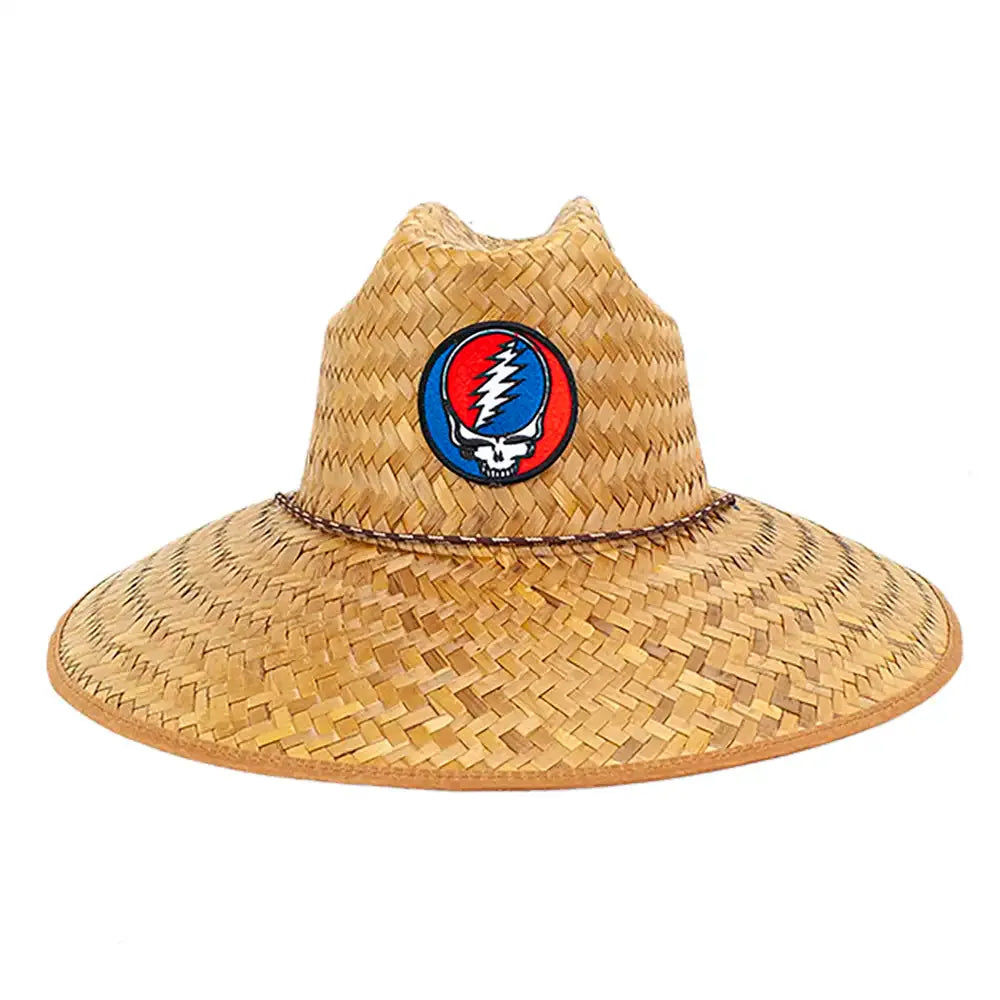 Peter Grimm Grateful Dead SYF (Steal Your Face) Hasselhoff - Straw Lifeguard Hat