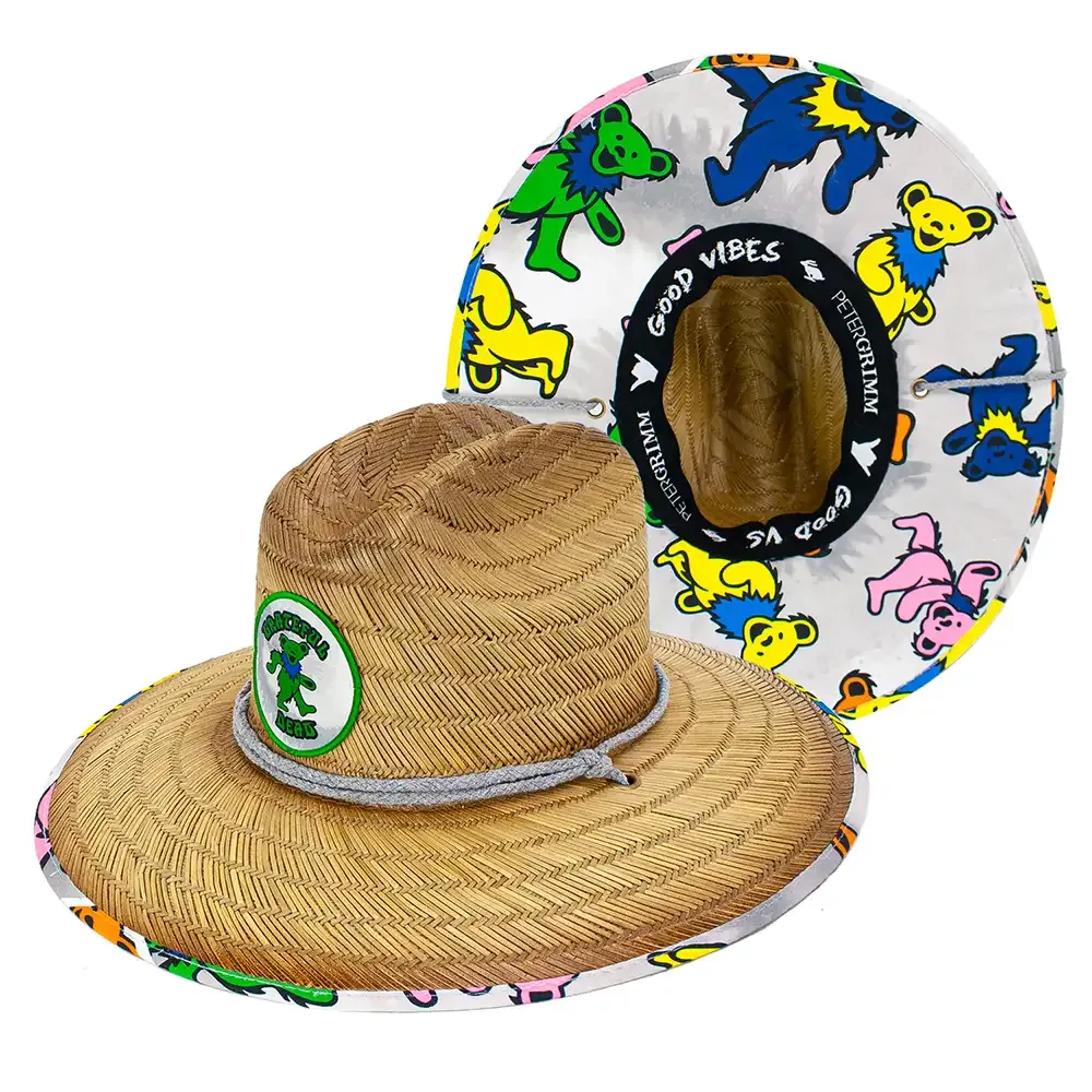 Peter Grimm Grateful Dead Sugar Junior - Children's Straw Lifeguard Hat