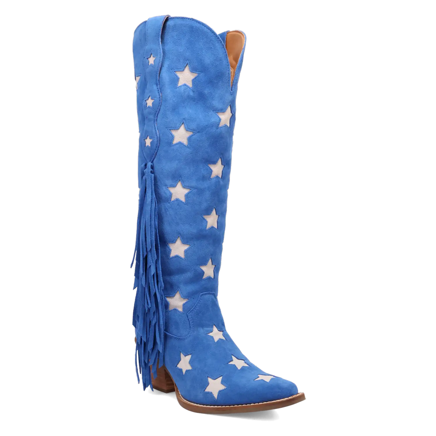 Dingo Super Star - Women's Suede Leather Cowgirl Boots