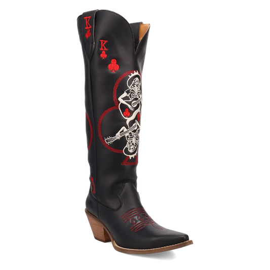 Dingo King of Clubs - Women's Leather Cowgirl Boots