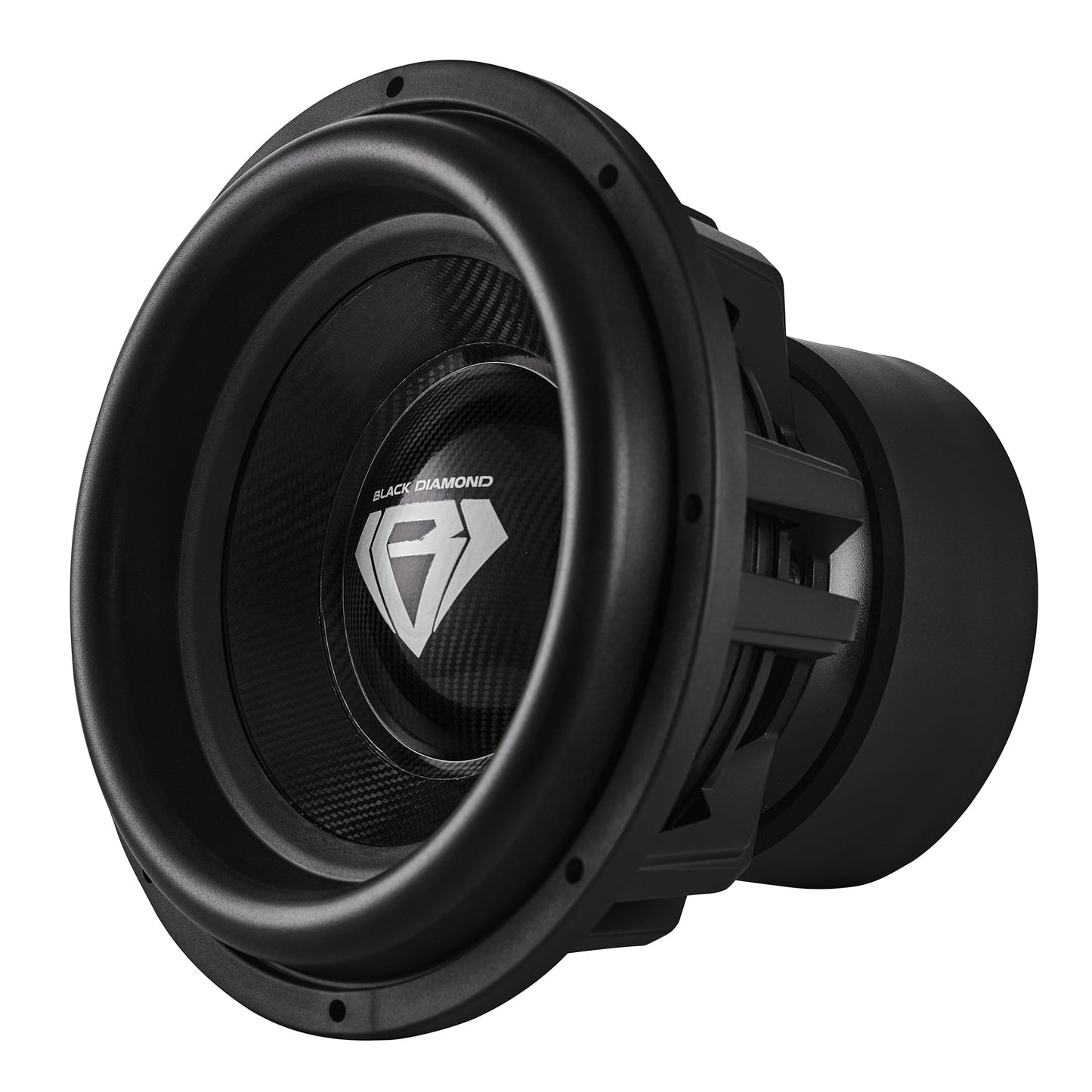 Black Diamond 15" High Excursion Subwoofer with Carbon Fiber Cone | 3500W RMS / 7000W Peak | Dual 1-Ohm Voice Coil
