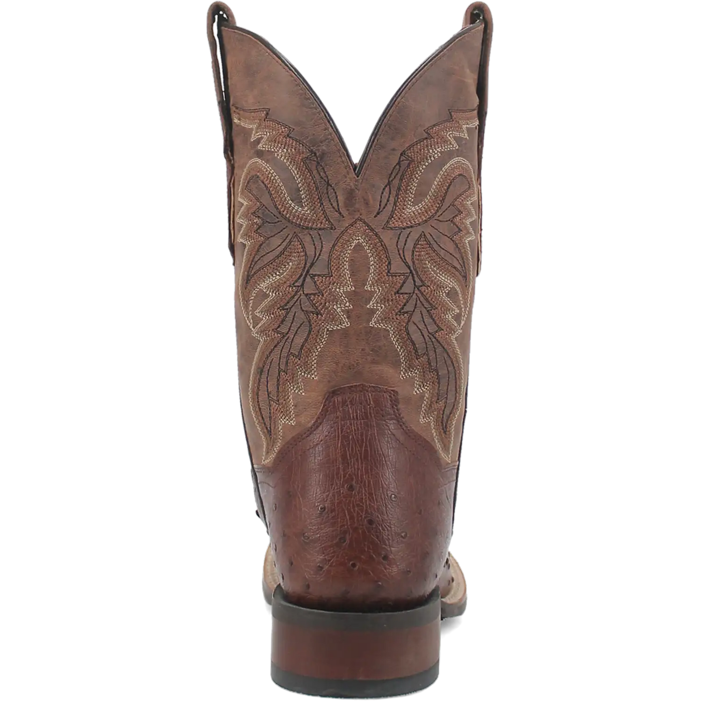 Dan Post Alamosa (Chocolate/Brown) - Men's Ostrich Skin Leather Cowboy Boots