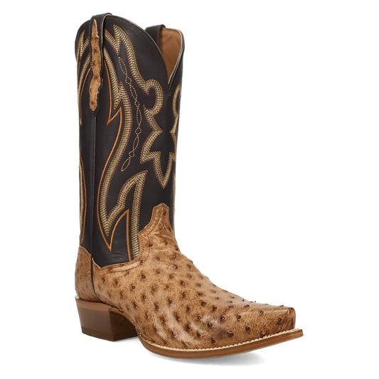 Dan Post Grit - Men's Ostrich Leather Cowboy Boots