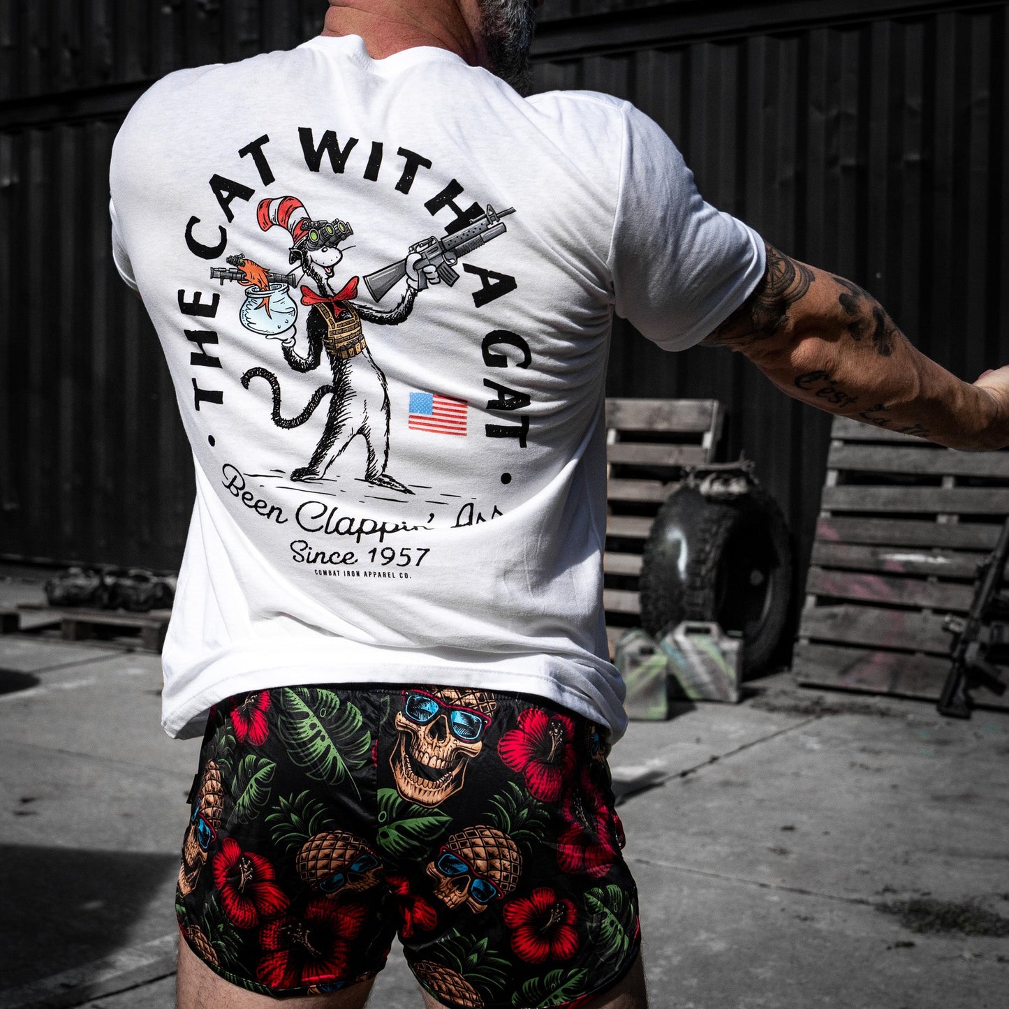 The Cat With A Gat Remix Men's T-Shirt