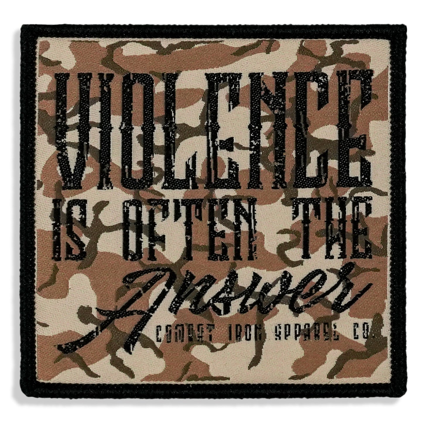 Violence is Often The Answer Soft Velcro Patch