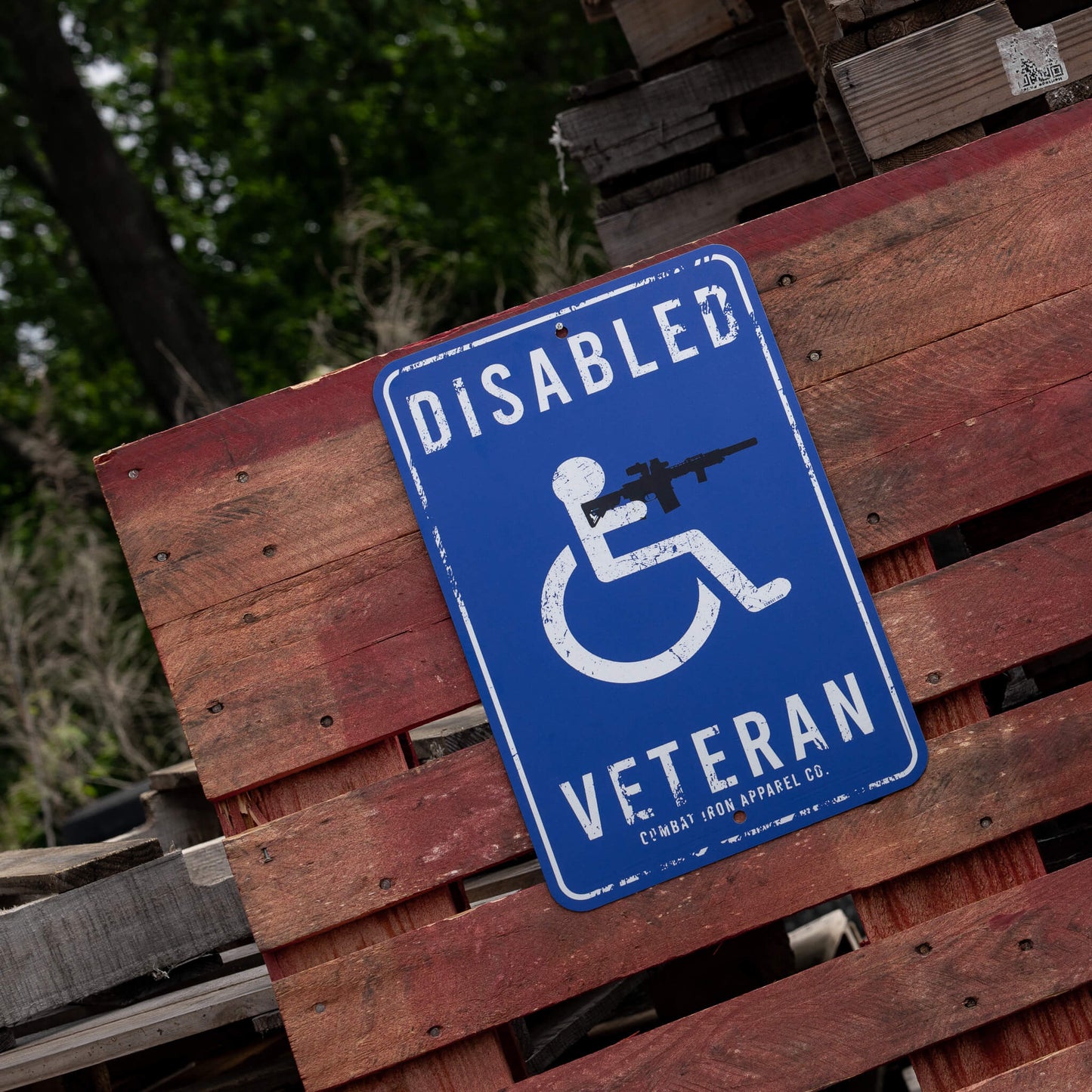 Disabled Veteran Metal Wall Mounted Sign