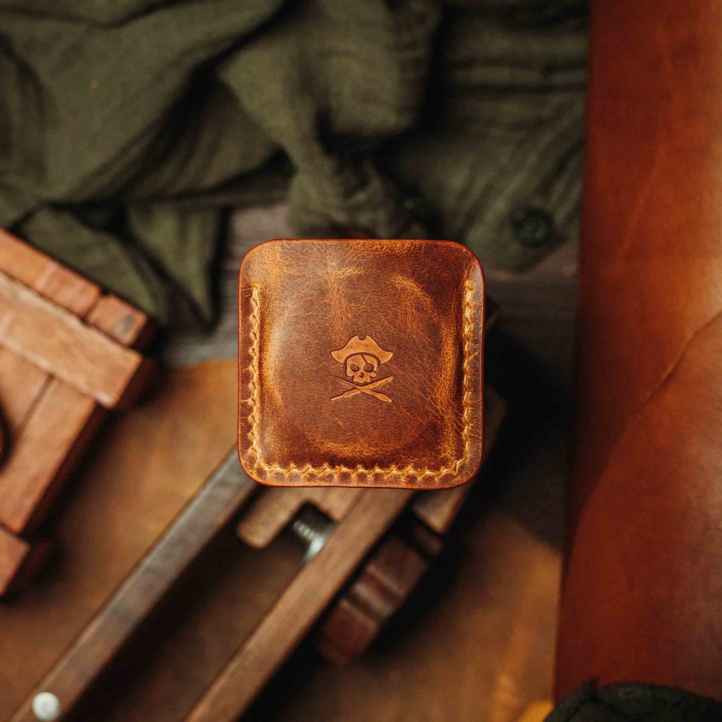Challenge Coin Holder - Peso Pocket v3 | Leather Coin Case | Handcrafted EDC