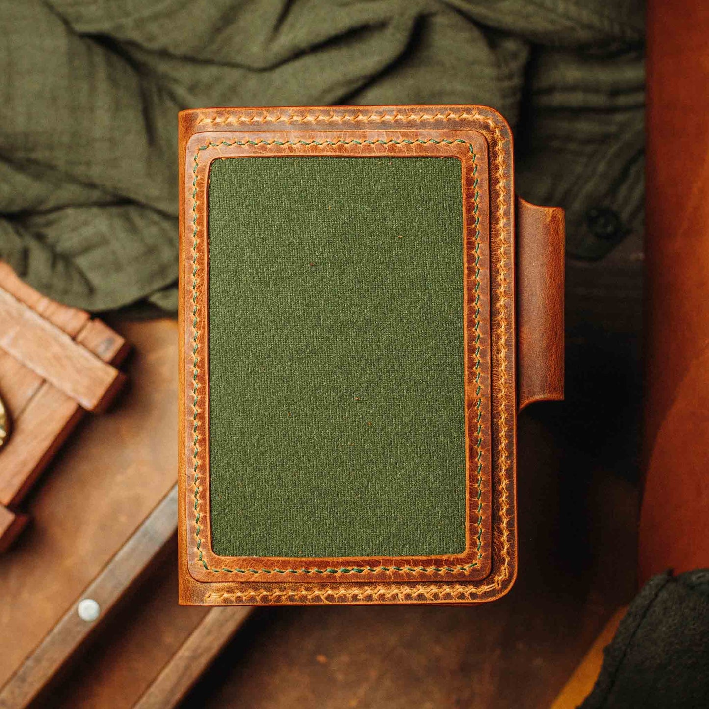 Passport Travel Wallet - Quartermaster v2 | Leather Velcro Organizer | Field Notes Holder