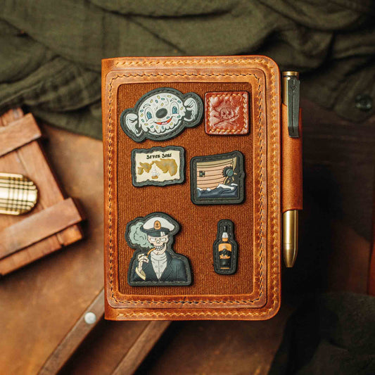 Passport Travel Wallet - Quartermaster v2 | Leather Velcro Organizer | Field Notes Holder