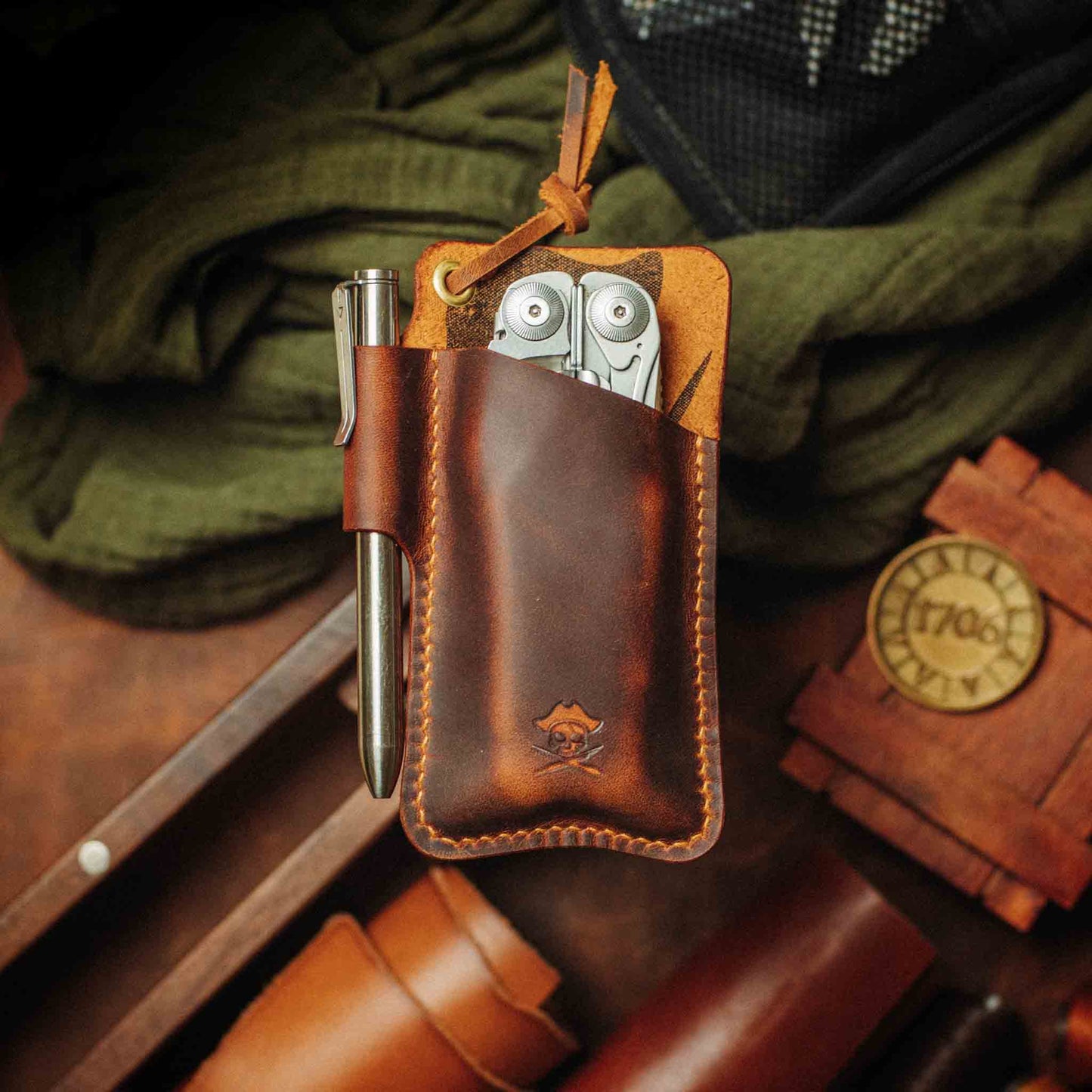 Knife Sheath - Sailor | Leather EDC | Pocket Knife Holder
