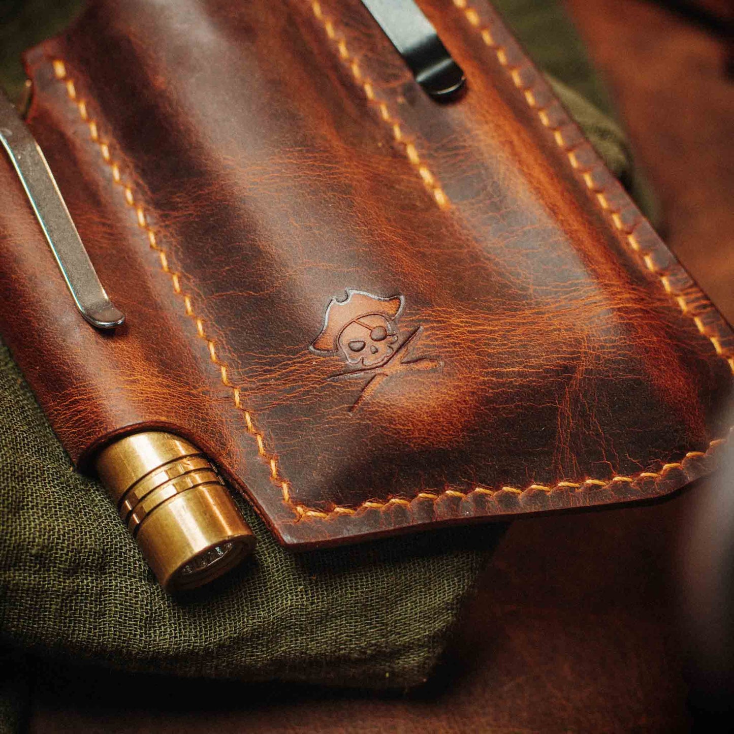 EDC Pocket Organizer - First Mate v3 | Leather Pocket Carrier