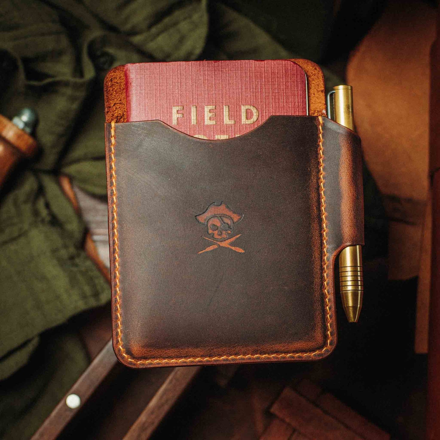 Large Pocket Organizer - First Mate Fatty | Leather Pocket Carrier | Multi-tool