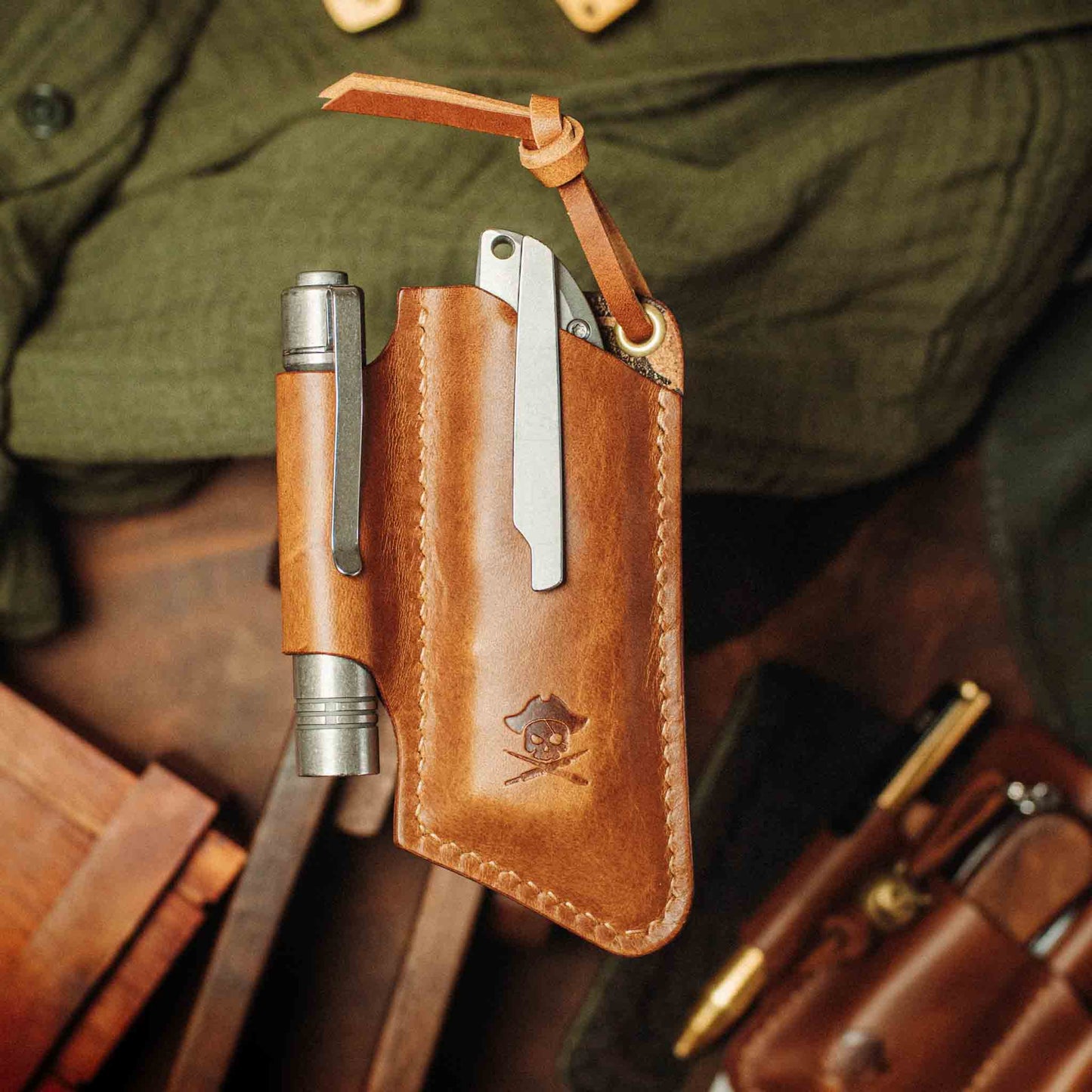 Knife Sheath - Sailor v3 | Leather EDC | Pocket Knife Holder