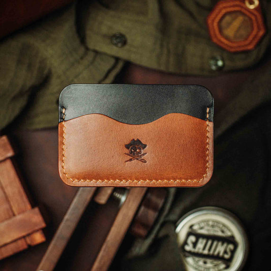 Minimalist Wallet - Drunken Boatswain v2 | Slim Leather | EDC