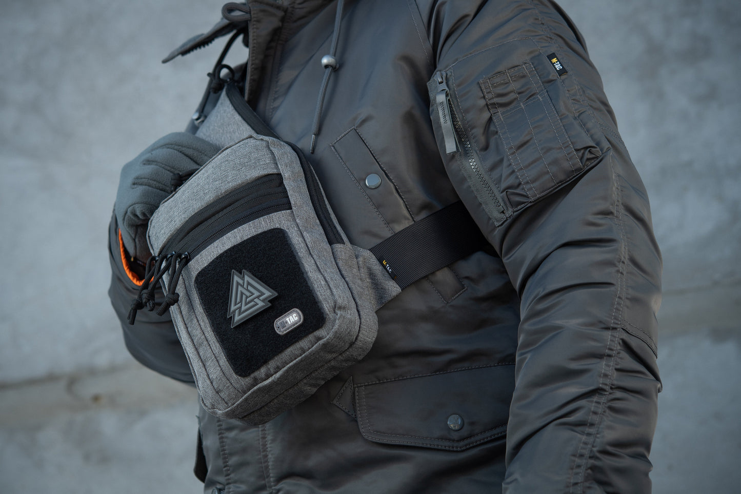 M-Tac LEFT-HANDED Tactical Sling Bag for Men with Holster