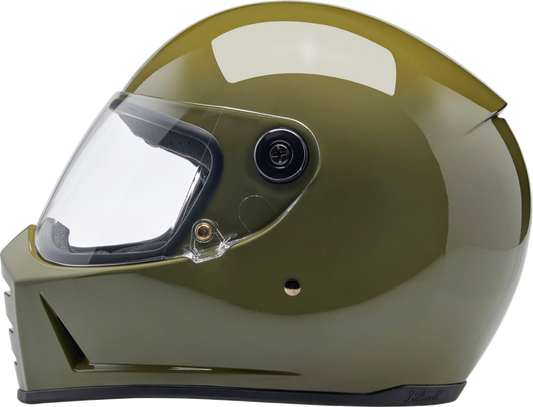 BILTWELL Lane Splitter Helmet - Gloss Olive Green - Medium 1004-154-503