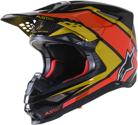 ALPINESTARS Supertech M10 Helmet - Meta 2 - MIPS® - Black/Yellow/Orange - XL 8300422-1549-XL