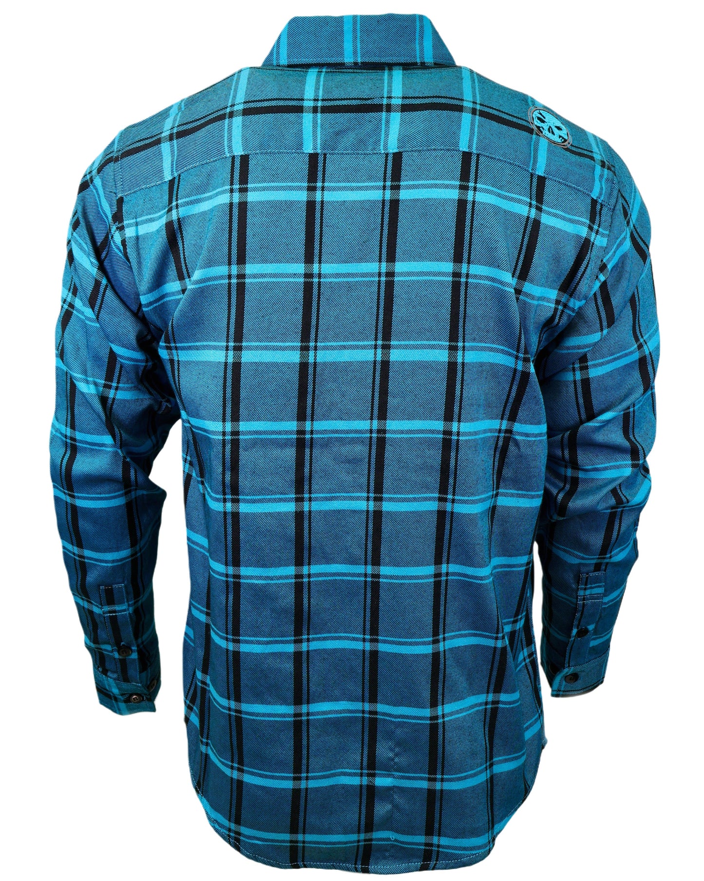 The "Survivor" Teal Flannel (Hidden Snap Collars)
