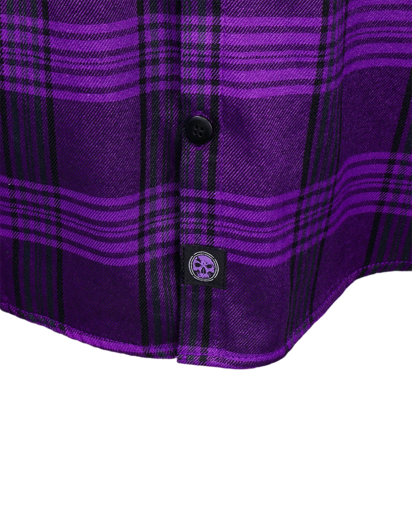 The "Raven 2.0" Purple Flannel (Hidden Snap Collars)