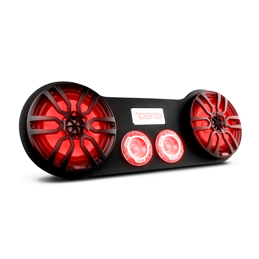 28" High Density ABS Universal Speakers Enclosure 2 X 8" and 2 x 3.78" Tweeters