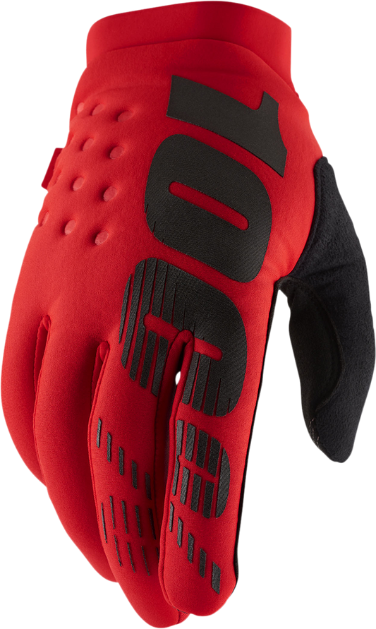 100% Brisker Gloves - Red - 2XL 10003-00034