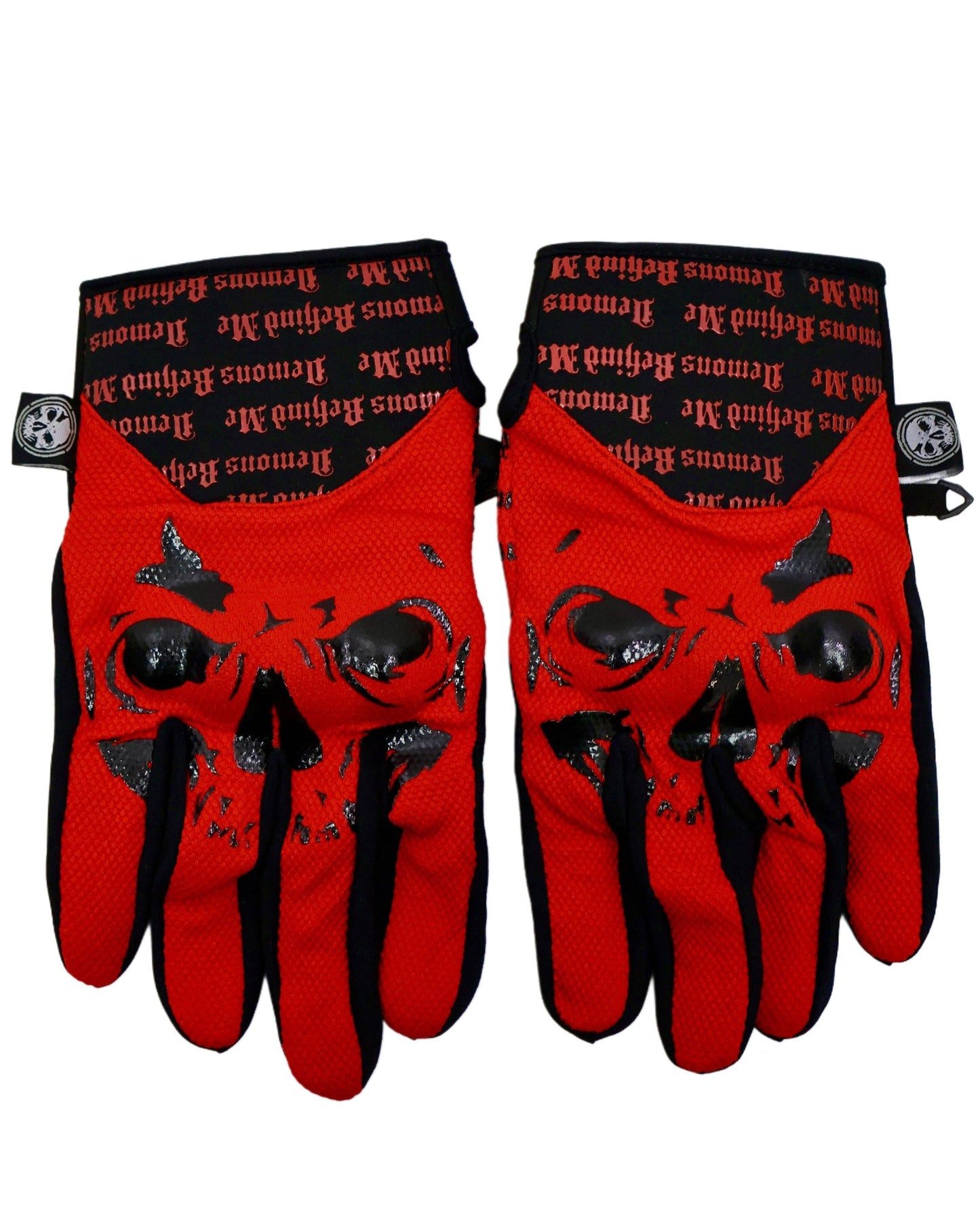 NEW! Big Skull Padded Riding Gloves