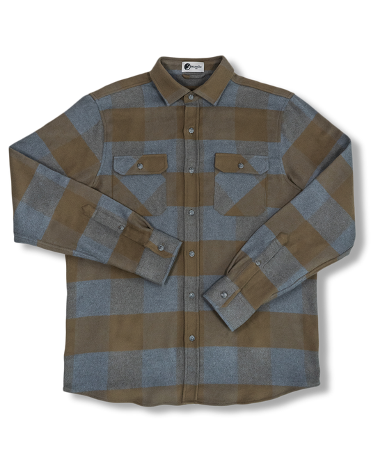 Field Grand Flannel, Caper Green