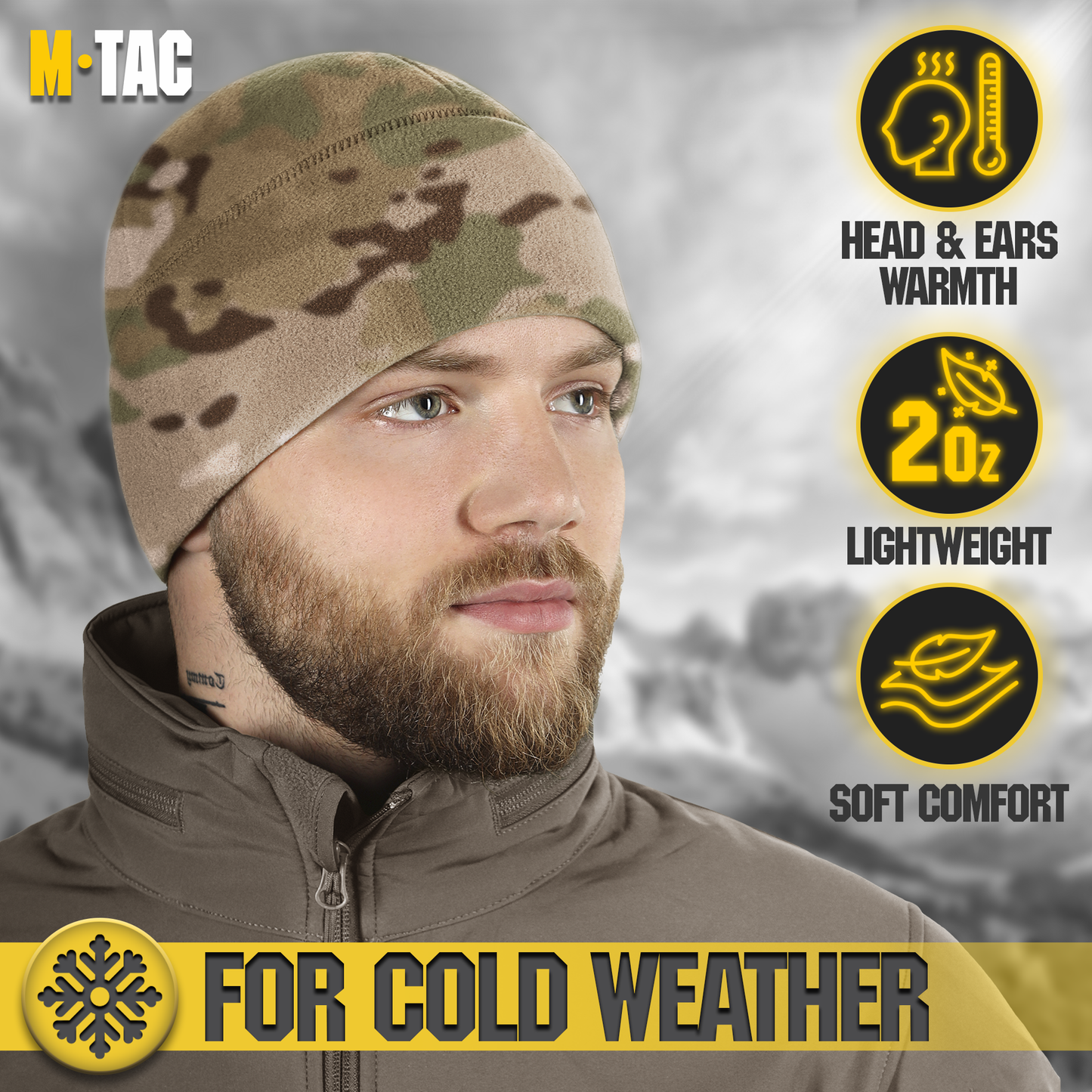 M-Tac Watch Cap Fleece with Slimtex (320 g/m2)
