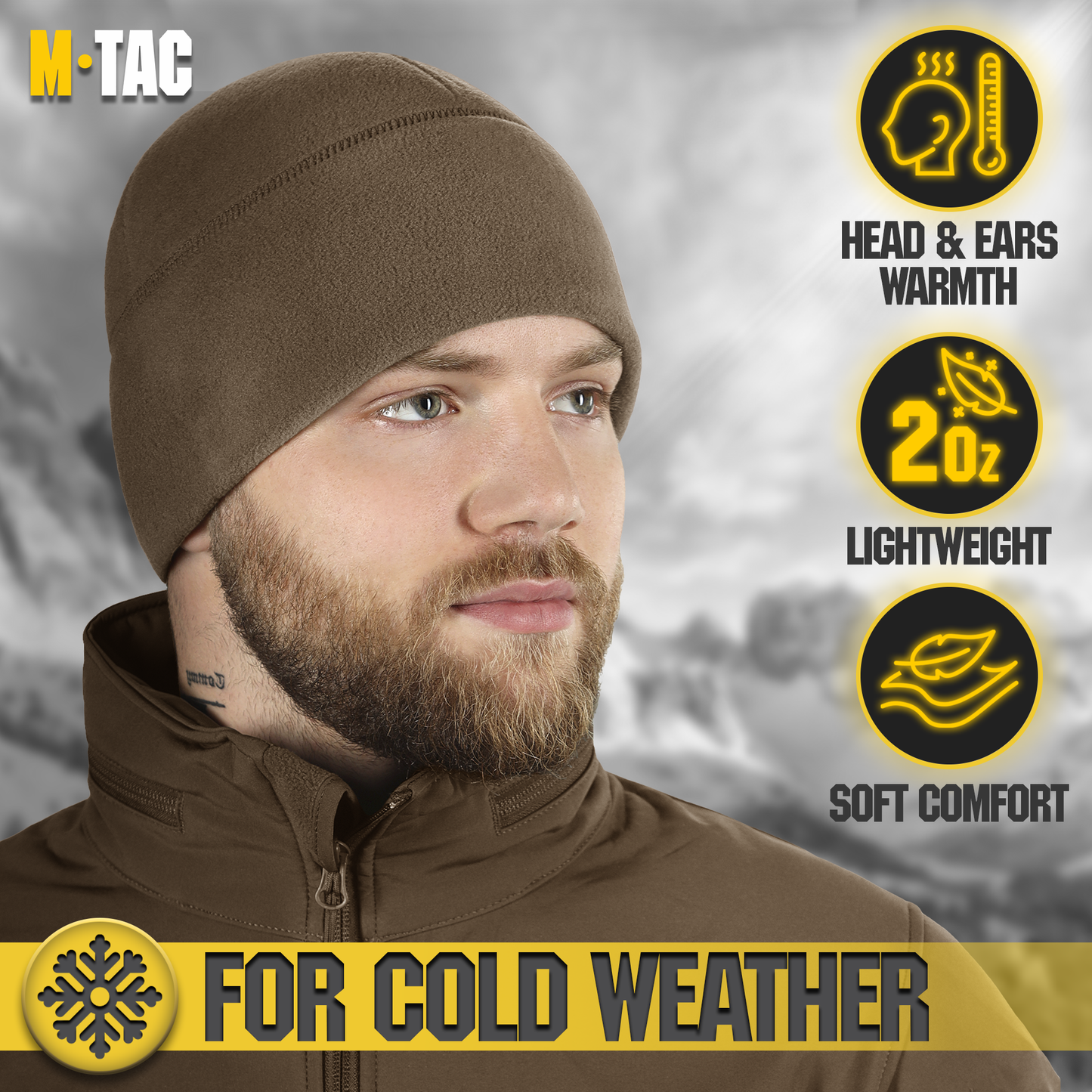 M-Tac Watch Cap Fleece with Slimtex (320 g/m2)