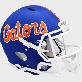 Florida Gators Full Size Authentic Speed Football Helmet Blue- NCAA