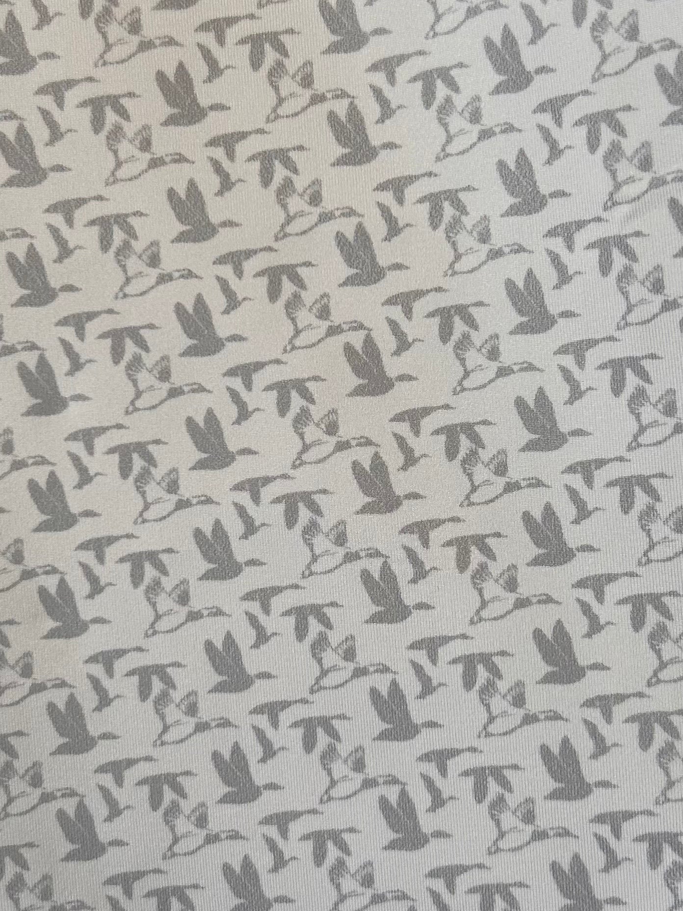 AFW White with Grey Flying Ducks Polo