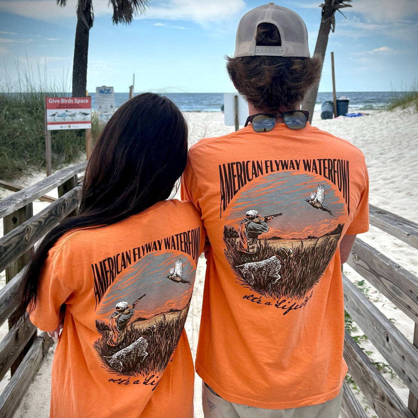 Flying Pheasant Burnt Orange with Pocket