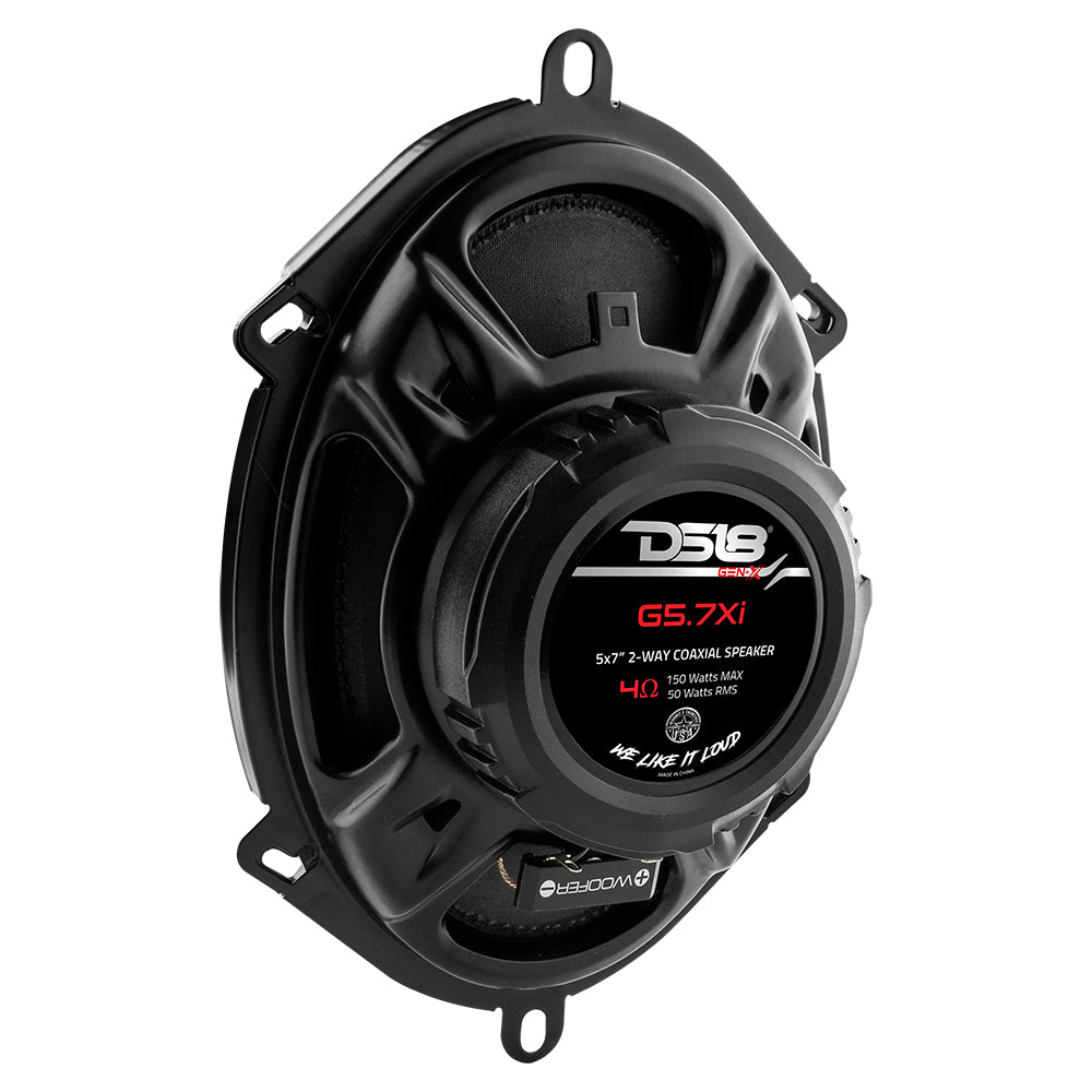 GEN-X 5x7" 2-Way Coaxial Speakers 50 Watts Rms 4-Ohm
