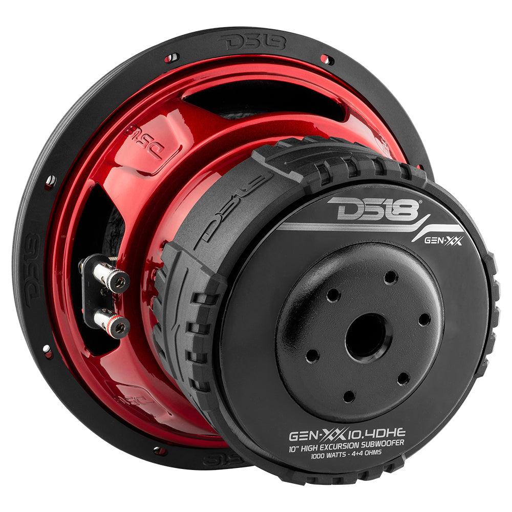 GEN-XX 10" High Excursion Subwoofer Double Stacked Magnets 500 Watts Rms DVC  4-Ohm