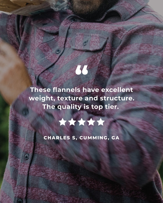 Grand Flannel, Burgundy