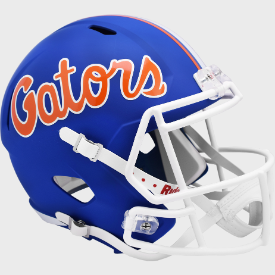 Florida Gators Full Size Speed Replica Football Helmet Matte Blue - NCAA