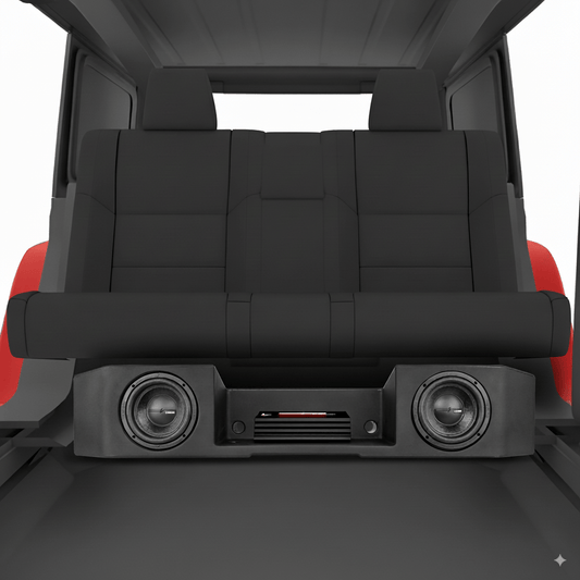 Complete Under Seat Subwoofer Enclosure Package for JT Gladiator Jeeps