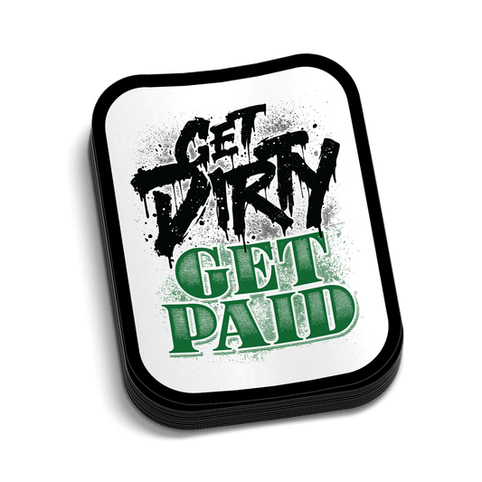 Get Dirty Hard Hat Decal