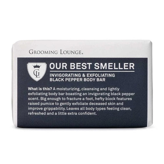 Grooming Lounge Our Best Smeller Exfoliating Body Bar - Black Pepper Body Bar For Men