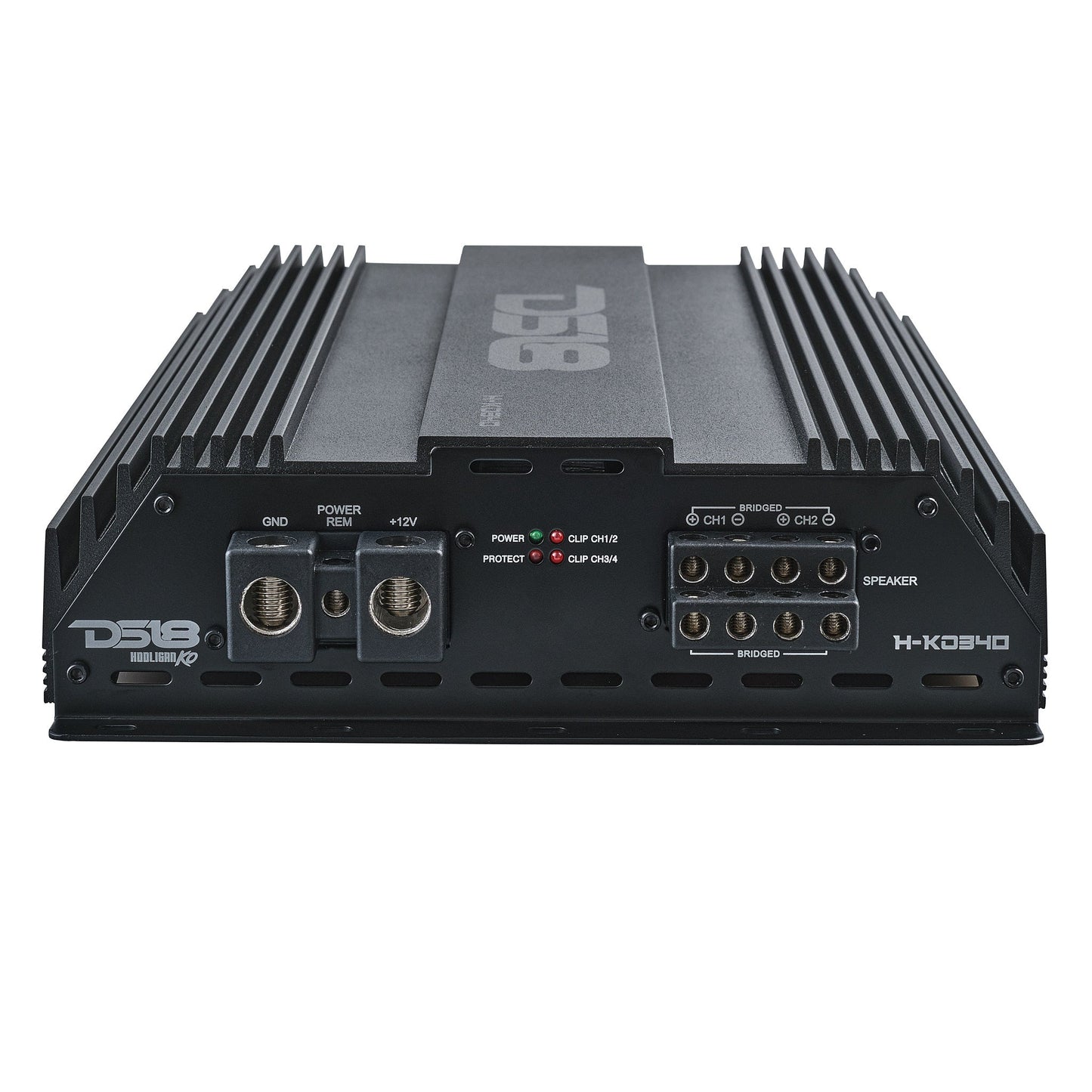 HOOLIGAN KO Full Range Class D 4-Channel Amplifier 4 x 300 Watts Rms @ 4-Ohm Made In Korea