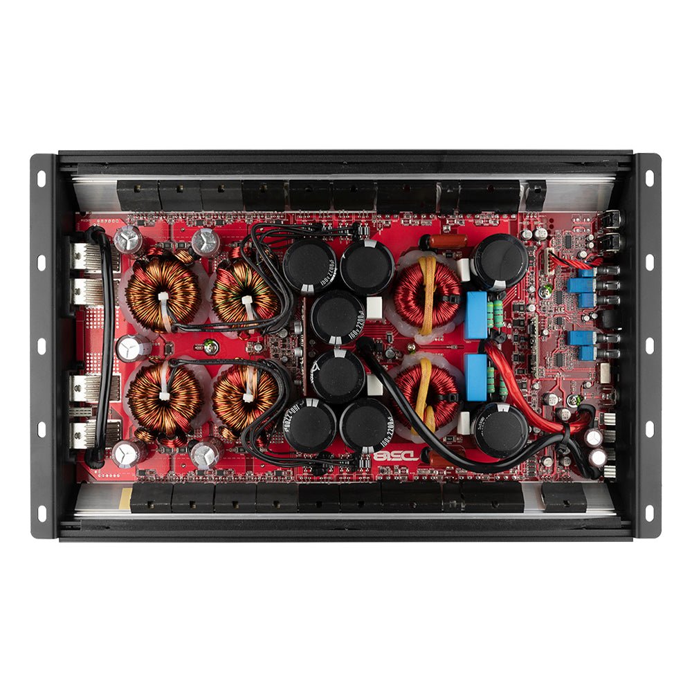 HOOLIGAN KO 1-Channel Amplifier with Voltmeter 5000 Watts Rms @ 1-Ohm Made In Korea Black