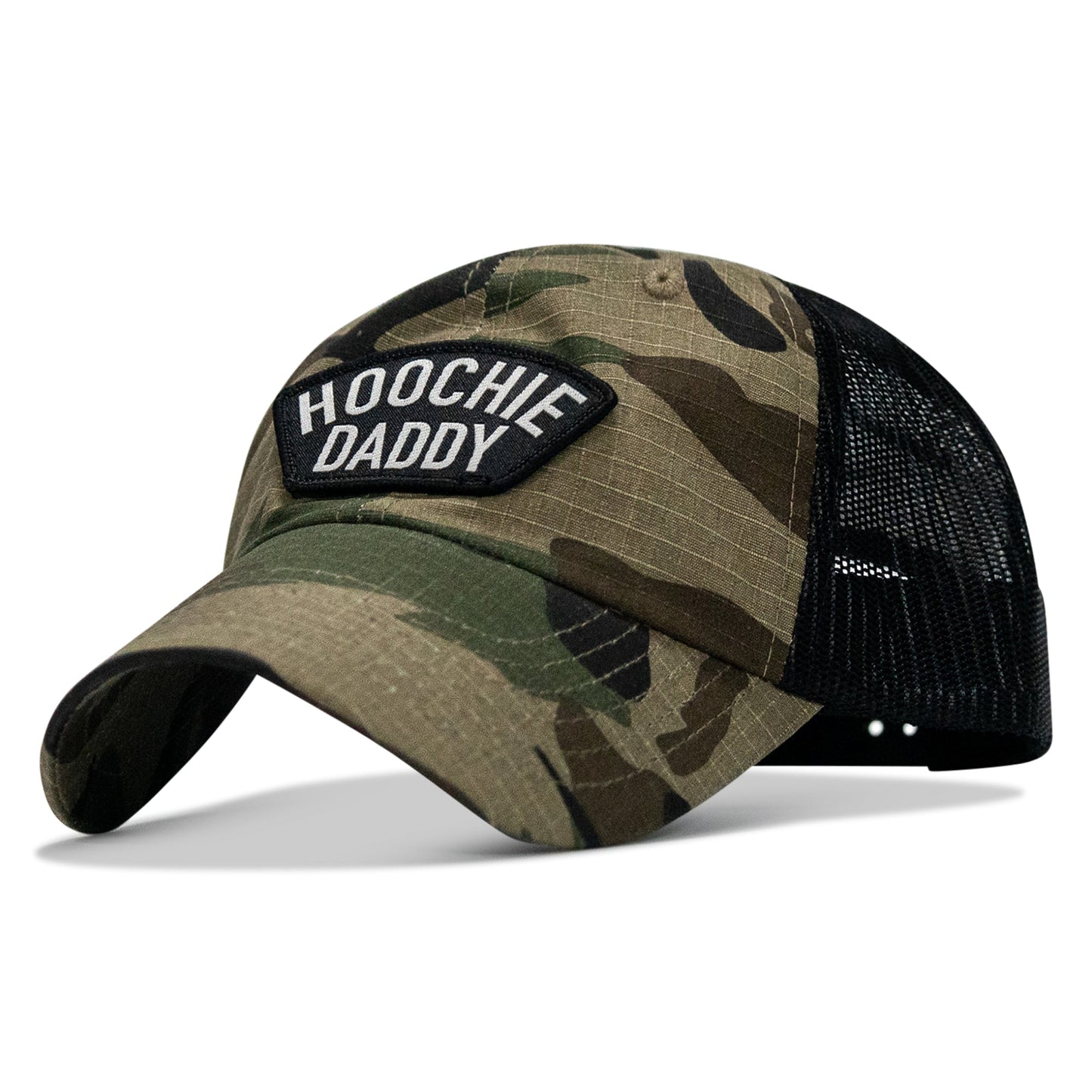 Hoochie Daddy Arched Patch Tactical Ripstop Mesh Snapback Hat