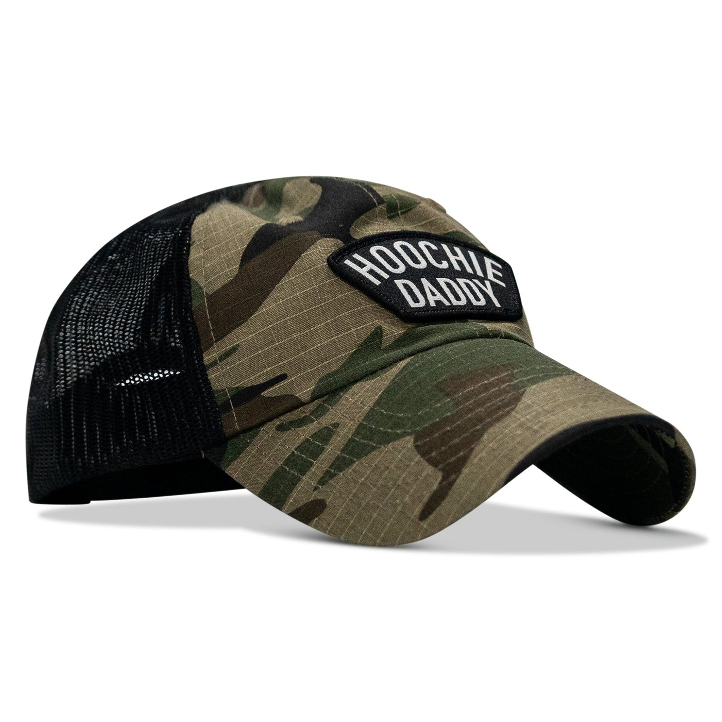 Hoochie Daddy Arched Patch Tactical Ripstop Mesh Snapback Hat