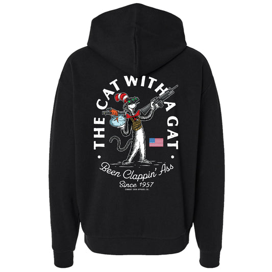 Cat with a Gat Men's Hoodie