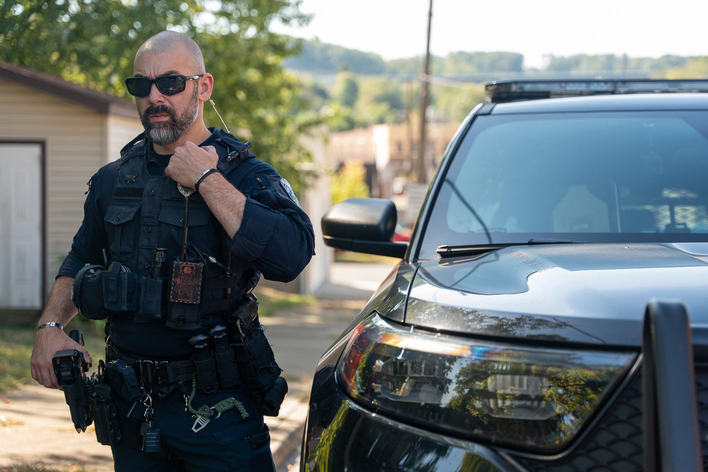 Patrol Mic & Invisible Series Tubeless Earpiece Complete Tactical Kit w/ Quick Disconnect (Hirose) - Sonim XP5, XP5plus, XP5s, XP8, XP10