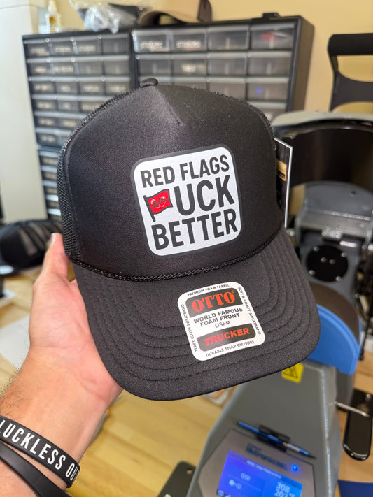 Red Flags F Better Trucker Hat (Multiple Colors)