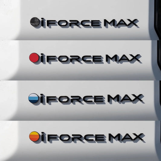 Black iForceMax Acrylic Tailgate Emblem - 2024+ Land Cruiser